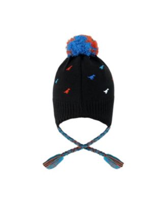  Boys' Lined Winter Peruvian Knit Hat with Pompom - Little Kid, Big Kid