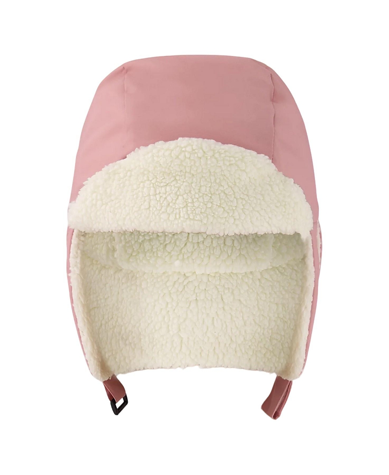 Deux Par Deux Girls' Lined Chapka - Baby In Pink