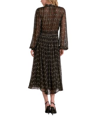 Print Long Sleeve Dress