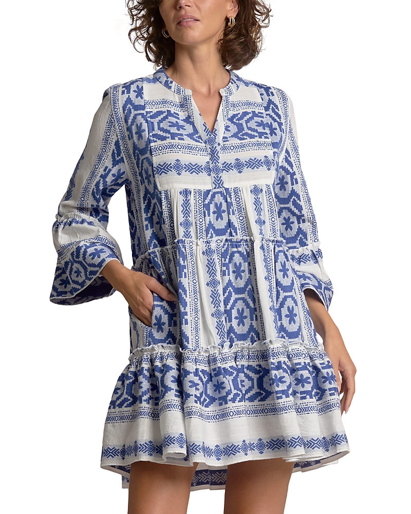 Elan A Line Dress In Blue