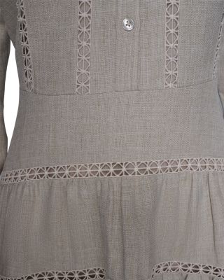 A Line Long Sleeve Dress