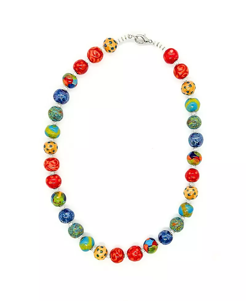 Kazuri Crazy Parrot Necklace
