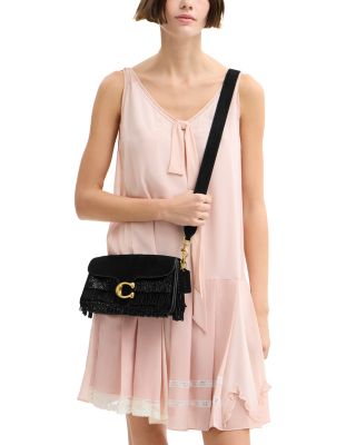 Tabby 26 Crystal Beaded Fringe Shoulder Bag