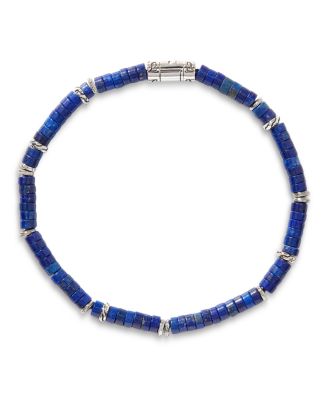 Men&#39;s Sterling Silver Heishi Bracelet