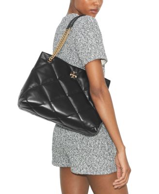 Kira Diamond Quilt Leather Tote