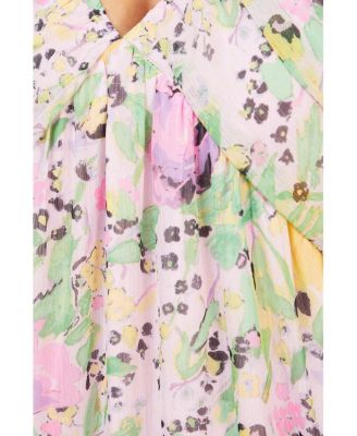 Chiffon Batwing Midi Dress