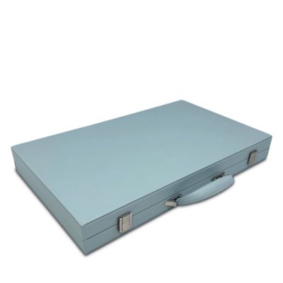 18" Faux Leather Backgammon 