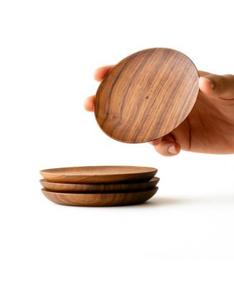 Teak Coasters - Set of 4