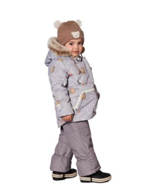  Unisex Lined Winter Knit Hat with Ear Flaps - Baby, Little Kid