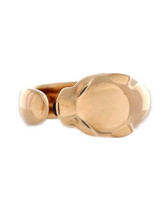  11mm Panthere de Cartier Band Ring 18K Gold with Onyx and Tsavorite