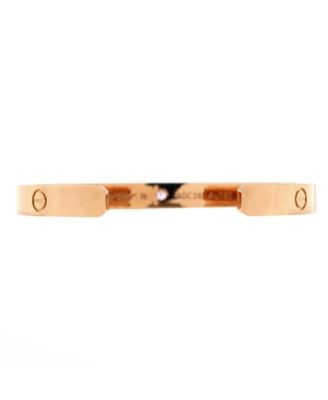  Love Cuff Bracelet 18K Rose Gold with Pink Sapphire