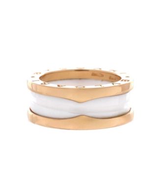  B.Zero1 Two Band Ring 18K Gold and Ceramic