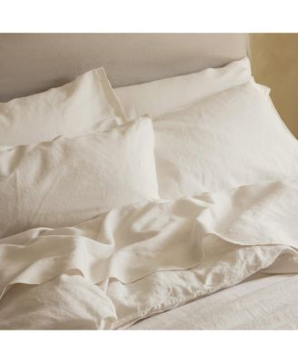Plain Linen Pillowcase Pair, Queen