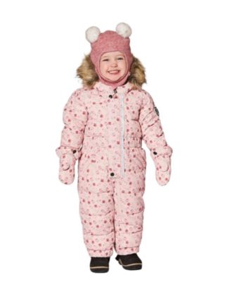 Girls' One-Piece Original Puffy Snowsuit Mini Flowers - Baby, Little Kid