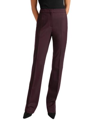 Amara Virgin Wool Stretch Straight Leg Pant