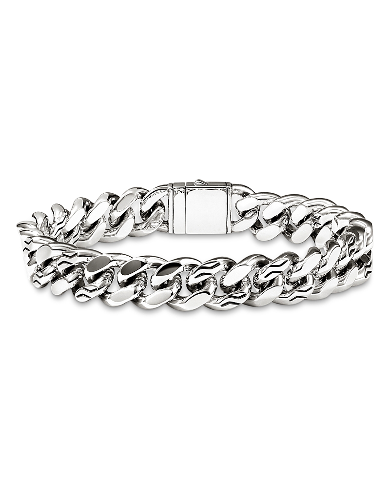 John Hardy Sterling Silver Chain Heavy Curb Link Chain Bracelet