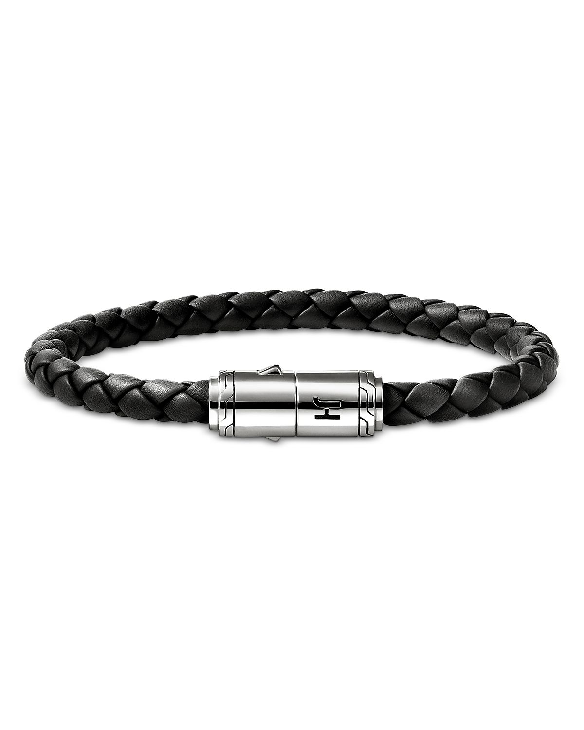 John Hardy Sterling Silver Leather Bracelet