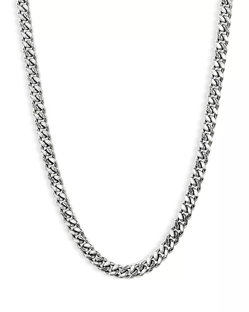 John Hardy Men's Sterling Silver Chain Curb Link Necklace, 20
