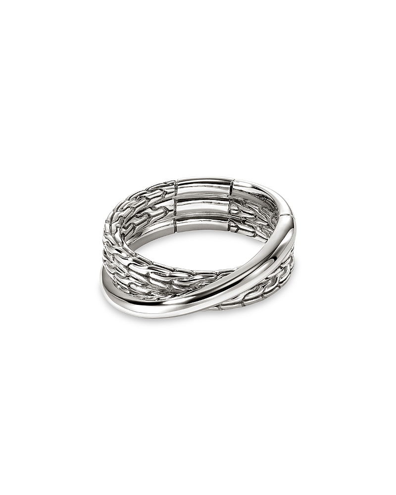John Hardy Sterling Silver Jh Essentials Crossover Ring