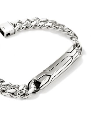Sterling Silver Icon 50 Curb Bracelet