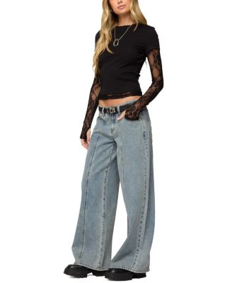 Layered Lace Sleeve T Shirt