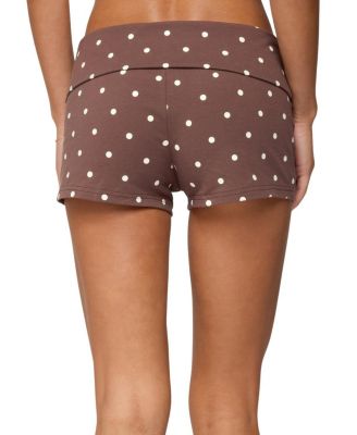 Chelsie Polka Dot Foldover Shorts