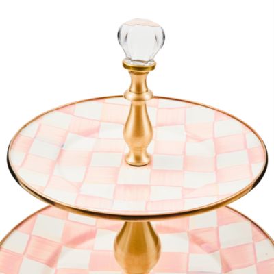 Rosy Check Two Tier Sweet Stand