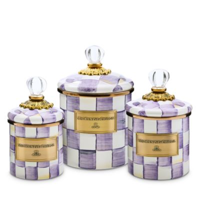 Violet Check Small Canister