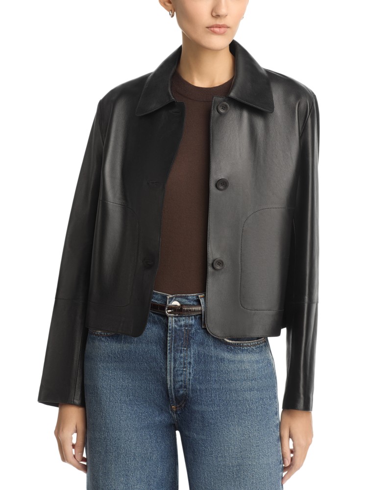 Arma Emy Leather Jacket in Black