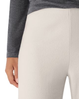 Felted Wool Jersey Wide Leg Pants