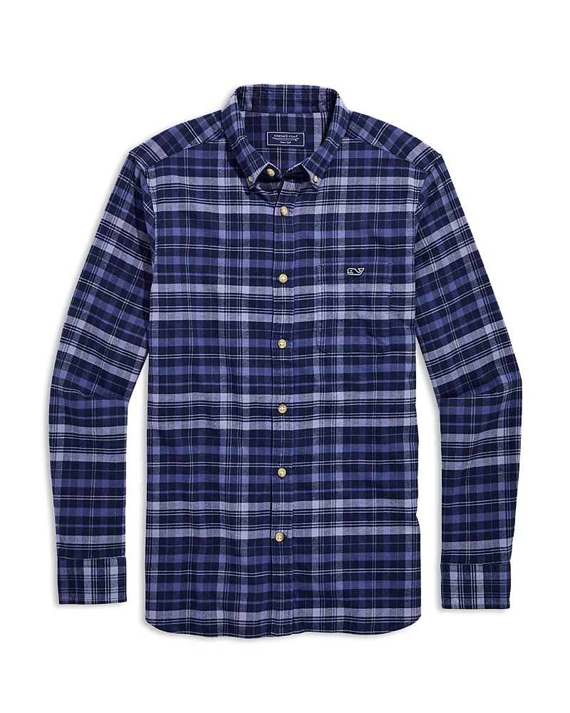 Vineyard Vines Men's Polar Plaid Vineyard Flannel Shirt