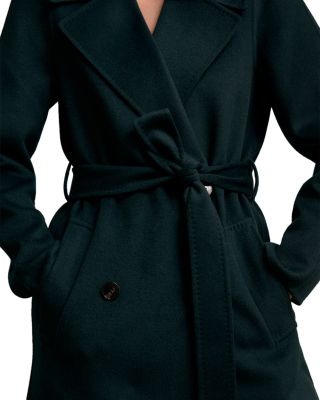 Petite Rene Long Double Breasted Blindseam Coat