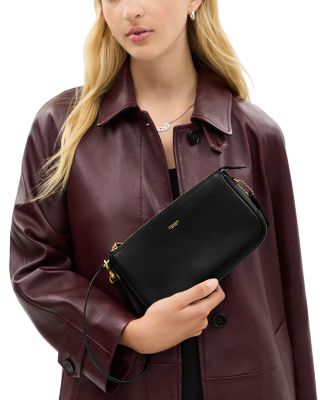 Plaza Mini Brown Leather Shoulder Bag