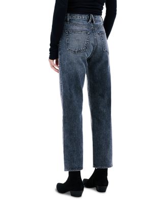 London Crop High Rise Straight Jeans in Many Moons