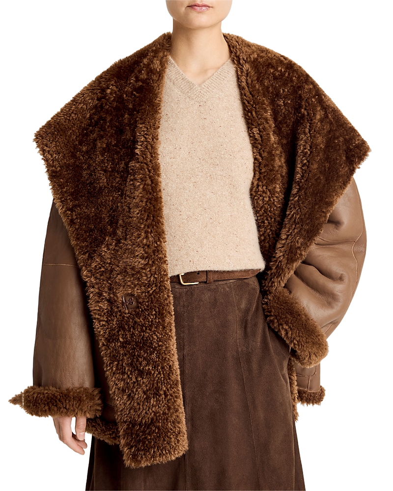 Vince Shearling Hooded Jacket