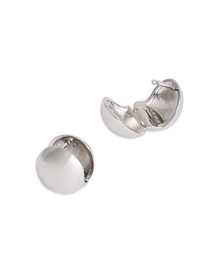 Pollie Polished Ball Huggie Earrings