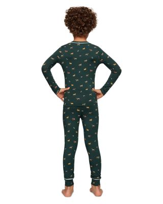 Unisex Printed Long Sleeve PJ Set - Little Kid, Big Kid