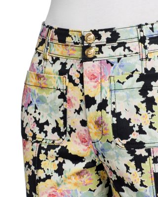 Dorothea Ikat Bouquet High Rise Ankle Jeans