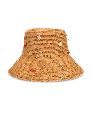 Charmed Raffia Bucket Hat