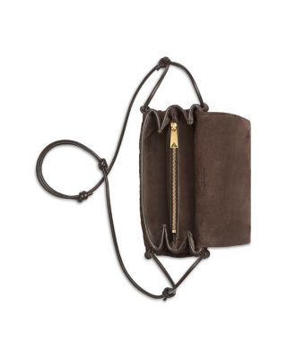 Notturno Intrecciato Suede Pouch