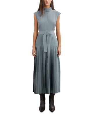 Ania Pleated Skirt Midi Dress