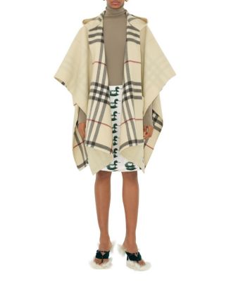  Cashmere Hooded Cape