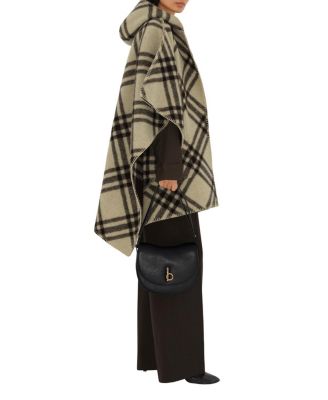  Reversible Check Wool Cape