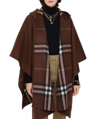  Cashmere Hooded Cape