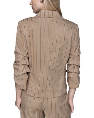 Stripe Double Breasted Jacket