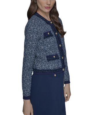 Ruffle Trim Cardigan