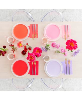  Solid Shade Colors,  Paper Party Guest Napkins, Set of 16