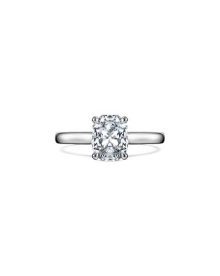 14K White Gold Eternity Certified Lab Grown Diamond Octagon Solitaire Ring