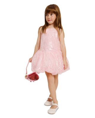 Girls' Alanna Mesh Sequin Dress - Little Kid, Big Kid
