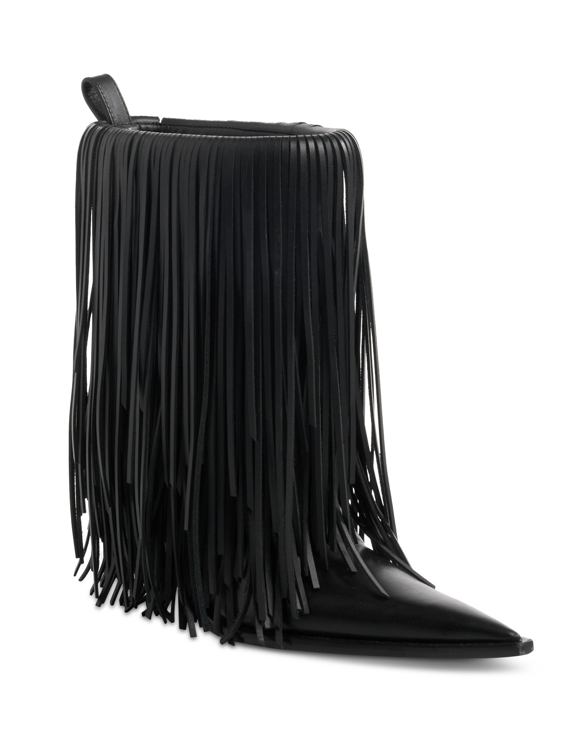 Balenciaga Women's Avenue Fringe Boots in Black
